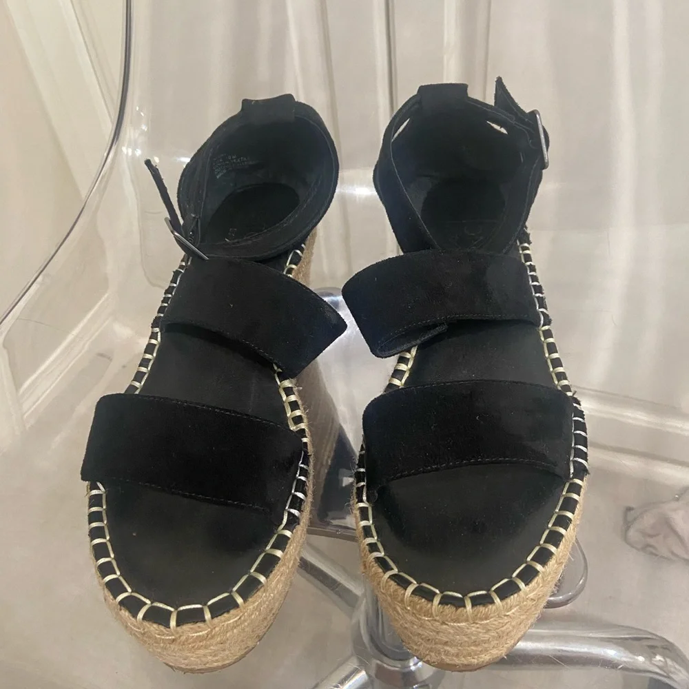Coconuts by Matisse, black wedge, size 10 - Picture 3 of 9